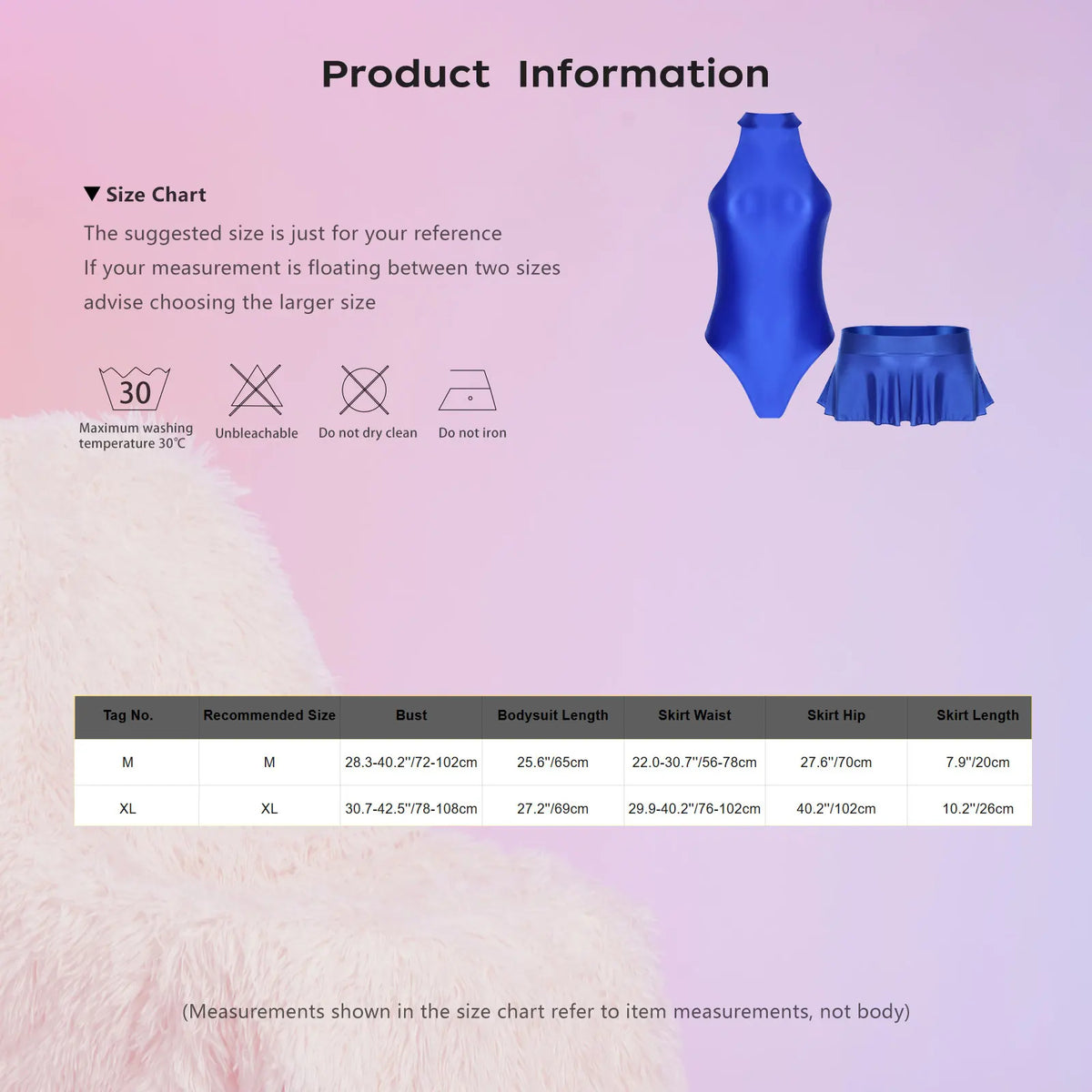 Women Glossy Outfits Swimwear Sleeveless Back Zipper Bodysuit Leotard with Elastic SkirtS for Club Dance Raves Party Nightwear