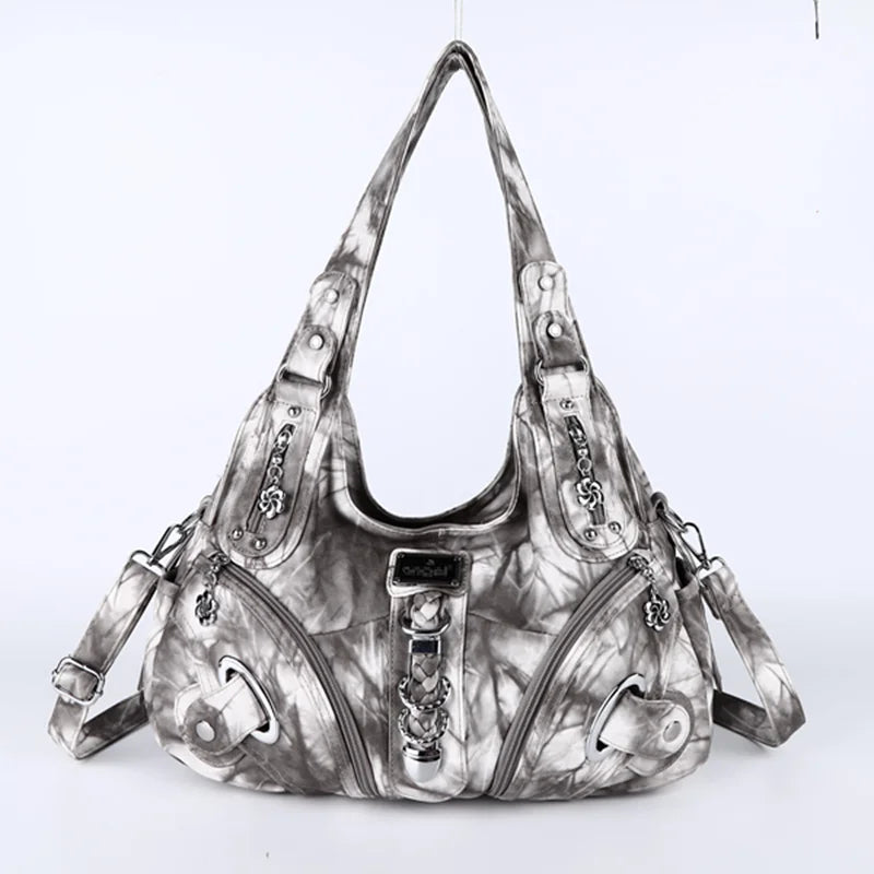 Angel Kiss Women Handbags Fashion Shoulder Bag Large Tote Top-handle Shopping Pack Multifunctional Satchel Lady Hobos Big Purse