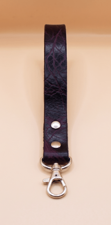 Marble Olive Mini BDSM Leather Leash