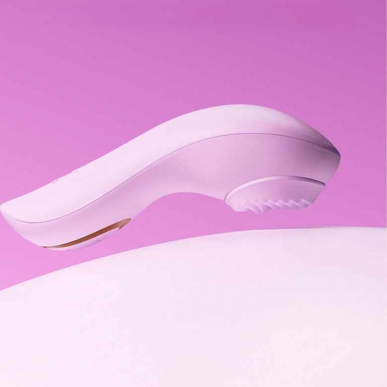 Blush Dahlia Handheld Clit Rotating Vibrator