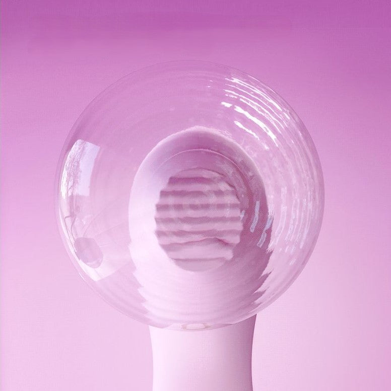 Blush Dahlia Handheld Clit Rotating Vibrator