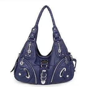 Angel Kiss Women Handbags Fashion Shoulder Bag Large Tote Top-handle Shopping Pack Multifunctional Satchel Lady Hobos Big Purse