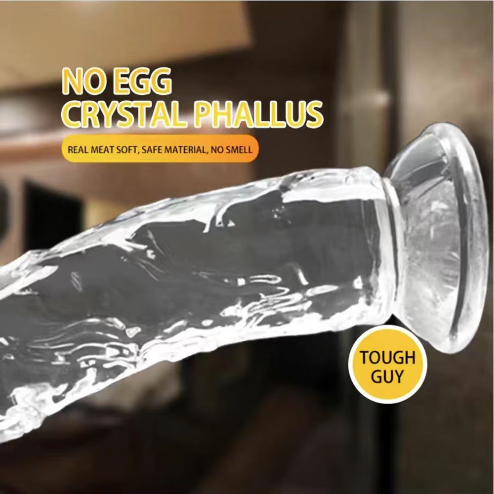 ZQ Crystal TPE Suction Cup Dildo