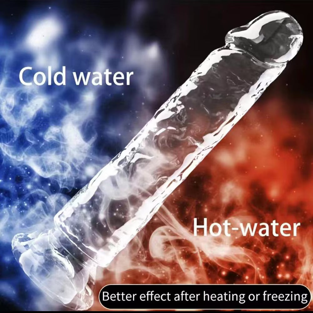 ZQ Crystal TPE Suction Cup Dildo
