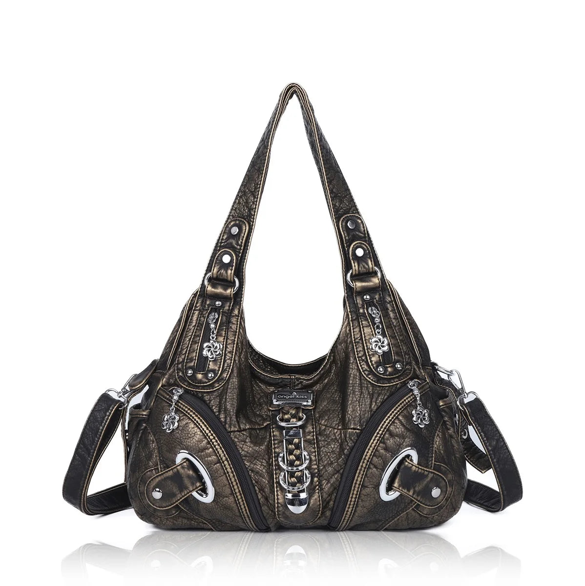 Angel Kiss Women Handbags Fashion Shoulder Bag Large Tote Top-handle Shopping Pack Multifunctional Satchel Lady Hobos Big Purse
