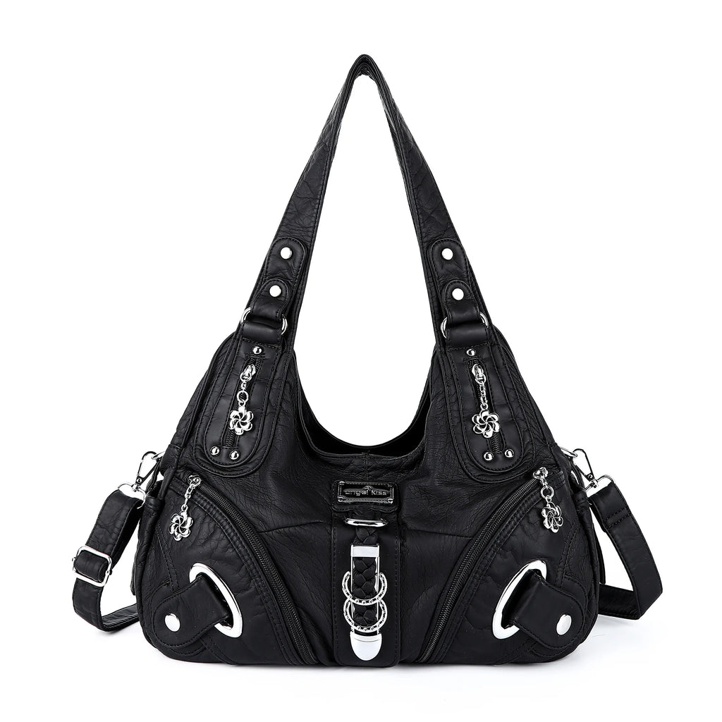 Angel Kiss Women Handbags Fashion Shoulder Bag Large Tote Top-handle Shopping Pack Multifunctional Satchel Lady Hobos Big Purse