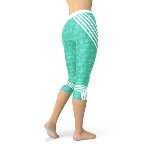 Turquoise Capri Leggings
