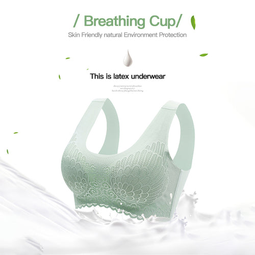 Latex Underwear Seamless Steel Ring Bra