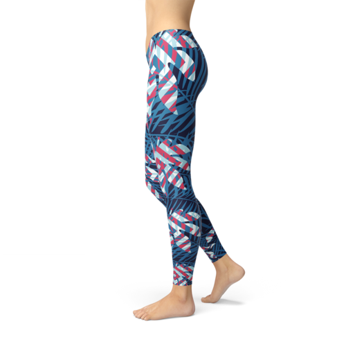 Tropical Leaf Leggings