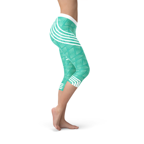 Turquoise Capri Leggings