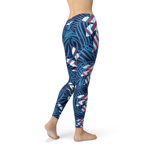 Tropical Leaf Leggings