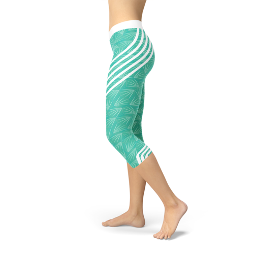 Turquoise Capri Leggings