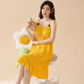 2025 Female Cotton Nightgown Lady Sexy Spaghetti Strap Night Dress Women Nighties Sleeveless Sleepwear Nightwear