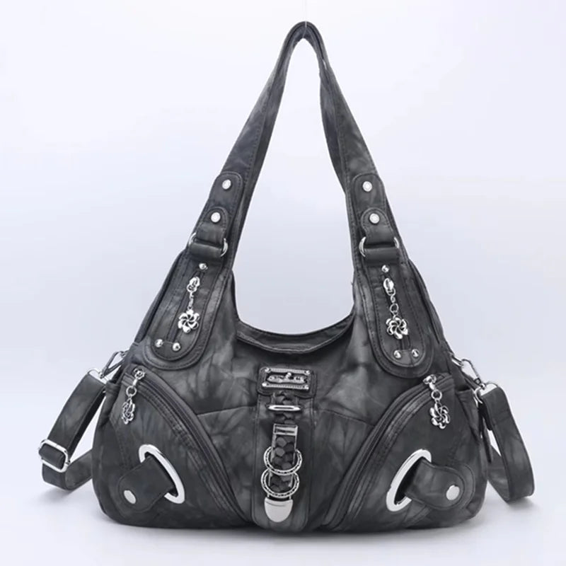 Angel Kiss Women Handbags Fashion Shoulder Bag Large Tote Top-handle Shopping Pack Multifunctional Satchel Lady Hobos Big Purse