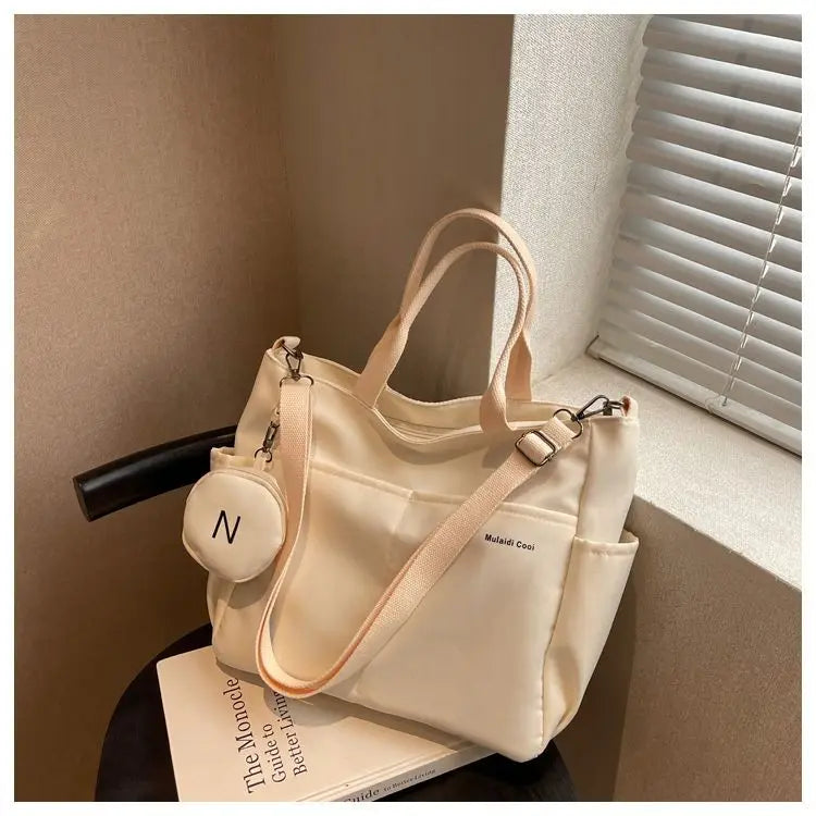 Women Shoulder Crossbody Bag Japanese Canvas Tote Messenger Bag for Student 2024 Ladies Hand Bags Female Handbag Bolsa Feminina