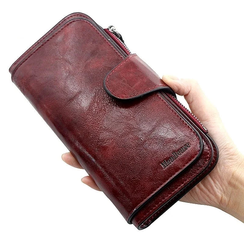 Fashion  Wallet Woman Long Clutch PU Leather Hand Bag Large Capacity Card Holder Zipper Coin Purse Money Bag for Ladies