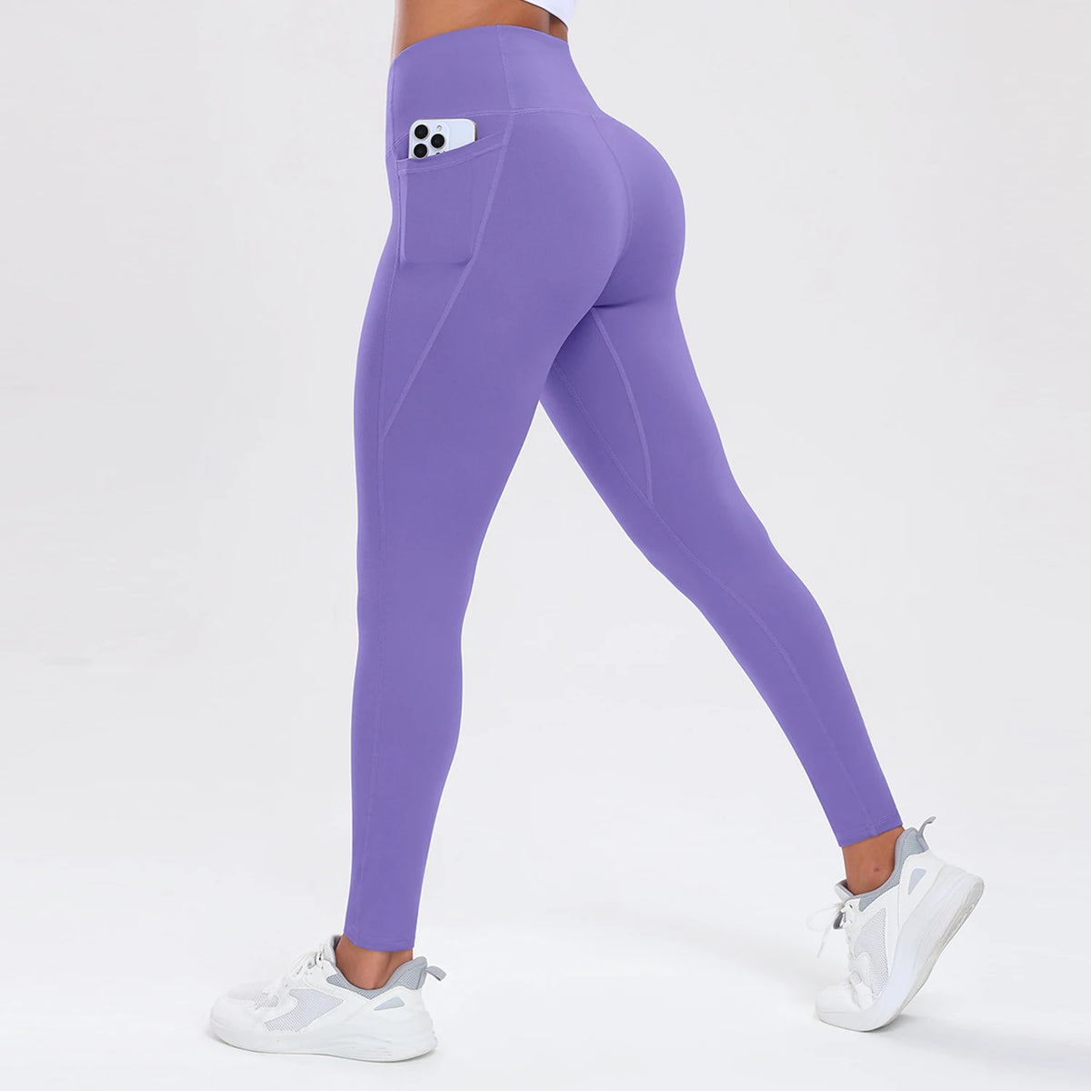Women Yoga Pants with Pockets Butt Lifting Tummy Control Sports Leggings High Waist Fitness Tights Gym Clothing Sportswer