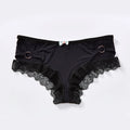 Sexy Lace Bow Thongs for Women Ruffle Edge Open Back G-String Seductive Intimate Lingerie for Nightwear