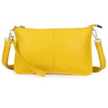 Women Genuine Leather Day Clutches Candy Color Shoulder Bag Women's Fashion Crossbody Bags Small ladies hand bags Clutch bolsos