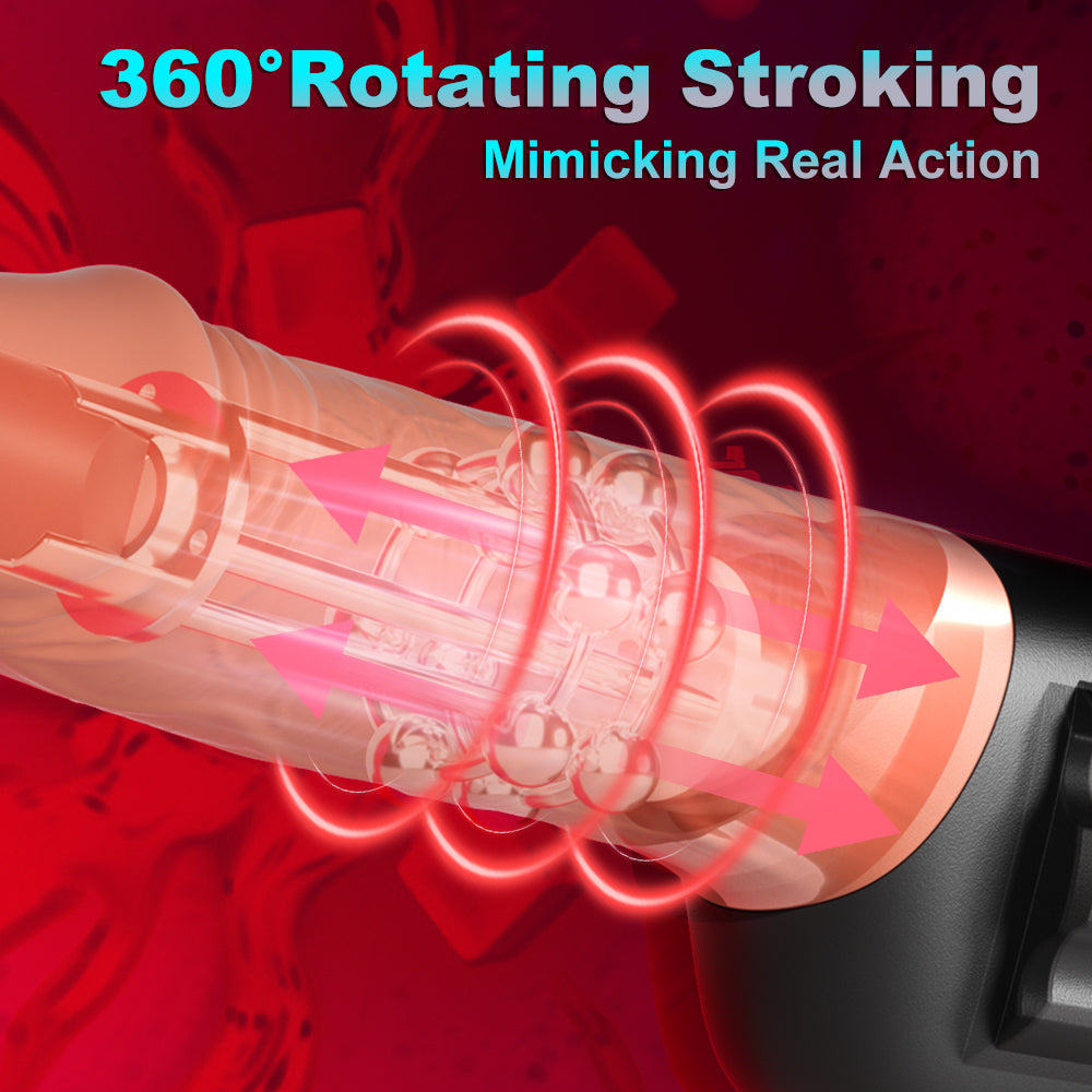 Gun Rotating & Thrusting Realistic Dildo