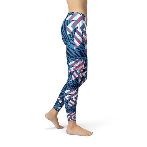 Tropical Leaf Leggings
