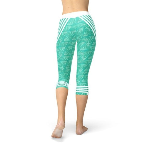 Turquoise Capri Leggings