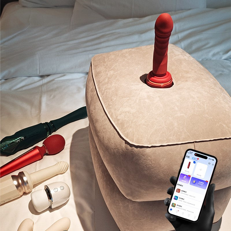 ZQ Inflatable Sex Pillow Chair for Vibrators & Sex Machines