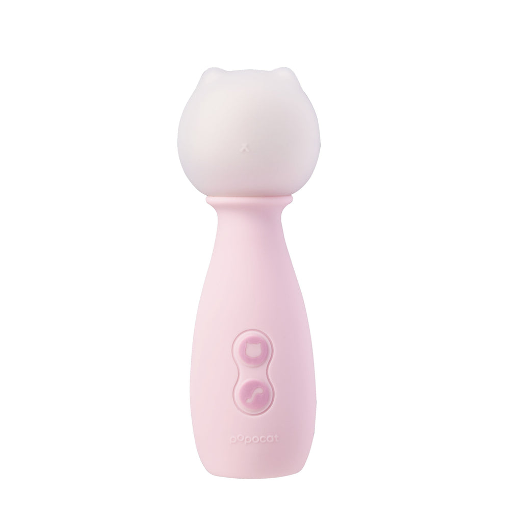 POPOCAT Mini AV Wand Vibrator with G-Spot Vibrator & Nipple Clamps App Controlled