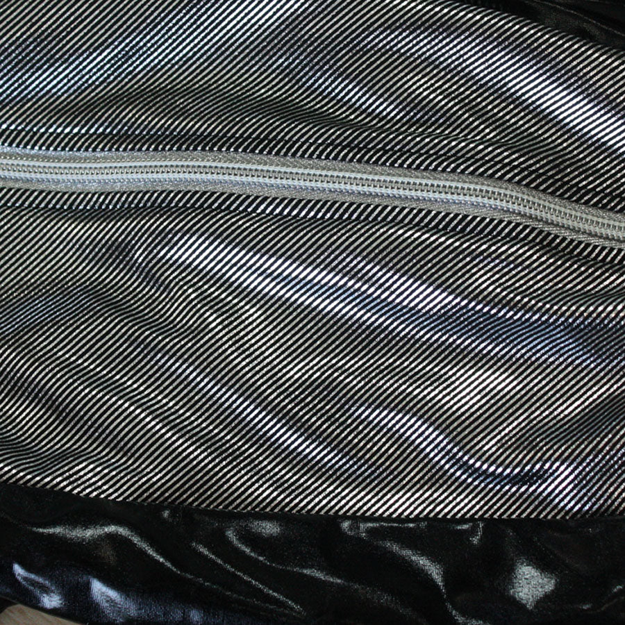 latex boots with silver collar