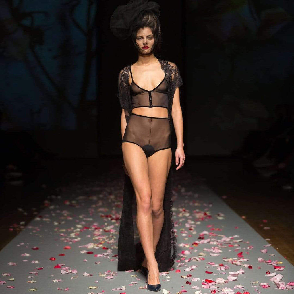 Sheer Mesh Lingerie Set