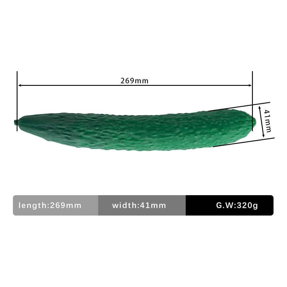 Cucumber Silicone Fantasy Dildo 10.5 Inch
