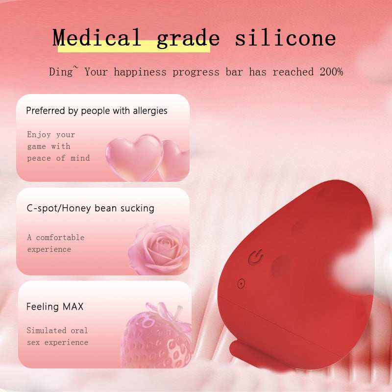Strawberry Clitoral Sucking Vibrator