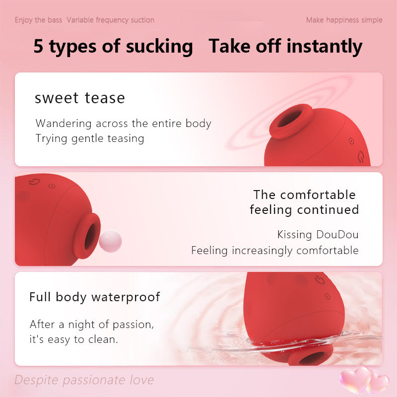 Strawberry Clitoral Sucking Vibrator