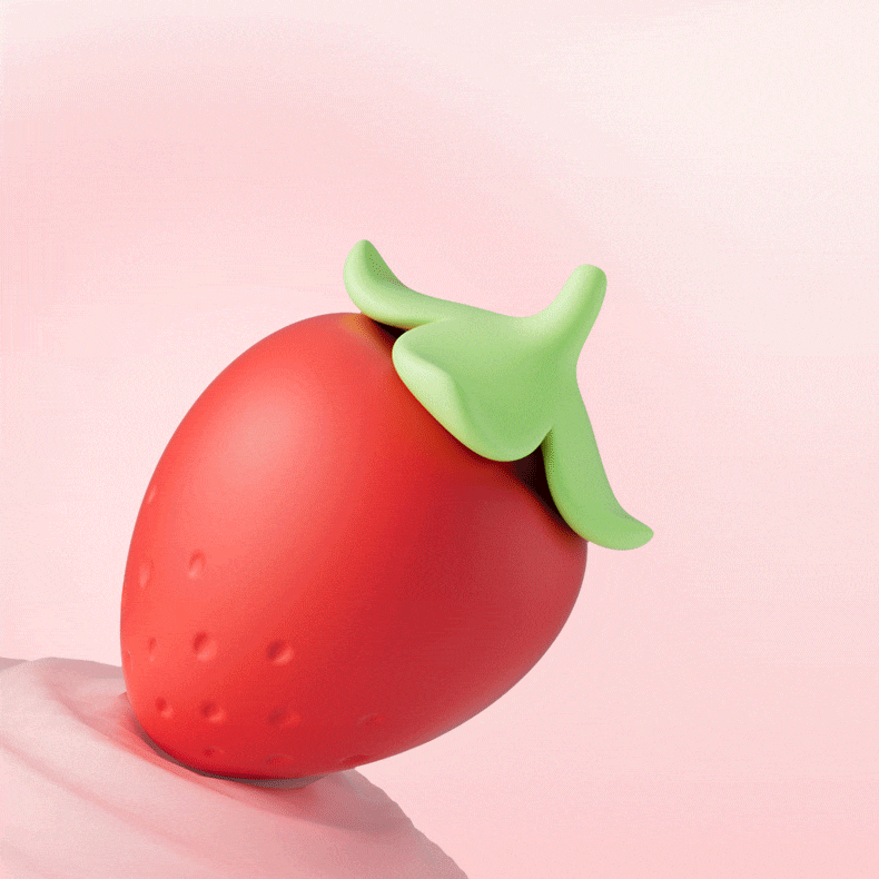Strawberry Clitoral Sucking Vibrator