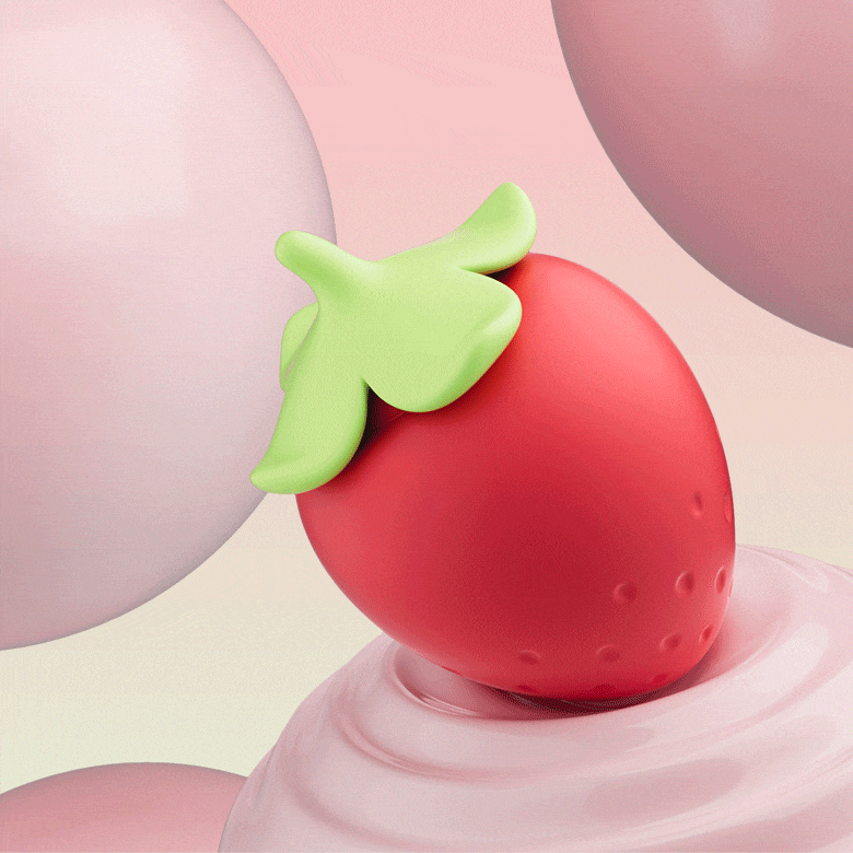 Strawberry Clitoral Sucking Vibrator