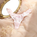 Pack of 3 Luxury Satin Plus Size, Sexy Letter Embroidery, Seductive Low Waist Ladies Panties
